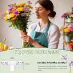 10PCS Creative Floating Floral Arrangement Holder, 2025 Innovative Floating Flower Display Stand, Clear Acrylic Floating Flower Bowl Stem Holder, Modern Floating Vase Pedestal Stand (Small)