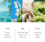 Clesh Reed Diffuser Set, 6.7 oz Linen Scented Diffuser with Sticks, Home Fragrance Reed Diffuser for Bathroom Shelf Decor, Linen Meditation