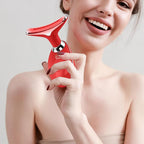 Facial Massager Red-Light-Therapy-for-Face and Neck, Face 𝖲 culpting Wand with 7 Color (Bright Red)