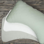 Honeydew Queen Side Pillow Case - Fits The Scrumptious and Essence Curved Pillows for Side Sleeping - Comfortable and Soft Cooling Viscose Made from Bamboo Fabric - Queen Size (Morning Mint Green)