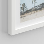 SIGNWIN Framed Washed Out Tropical Island Wall Art, Set of 4 Island Palm Tree Beach Landscapet Wall Decor Prints, Nature Wilderness Wall Décor for Living Room, Bedroom - 11"x14"White