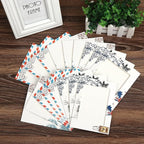 Hanging Photo Display Photo Holder String with Clips Photo Frame Set Perfect Wall Decor for Teen Bedroom Home Cubicle Office Retro Postmark *2