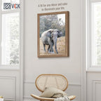 VCK 14x22 Picture Frame 3 Pack - Brown Walnut, Natural Textured Solid Wood Frame, Wall Gallery Frame