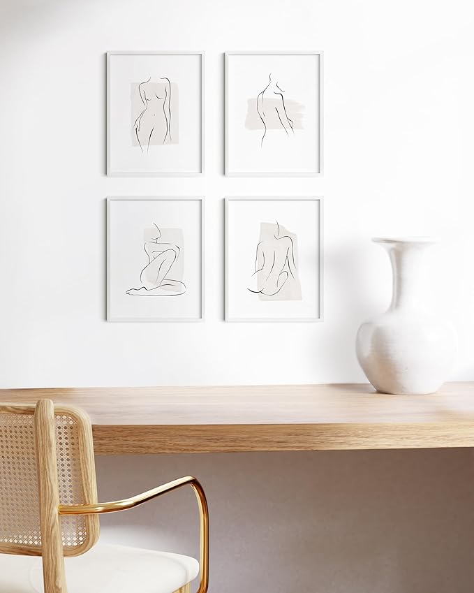 HAUS AND HUES 8.5x11 White Metal Picture Frames - Features Premium Aluminum, Vertical & Horizontal Hang, Shatterproof Plexiglass - Perfect for Home, Room, Office (8.5x11 in, White, Set of 15)