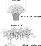 20 Bundles Artificial Flowers for Outdoors, UV Resistant Fake Flowers with Plastic Plants, Faux Silk Flowers for Planter outdoors, Fake realistic flowers For Window Box Front Porch Patio Decor-Red