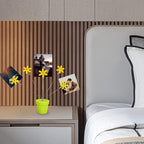 Cute Flower Table Card Memo Holder Stand,1 Pcs Photo Clips Holder Desk Stand for Memo Paper Note Monmory Photo Christmas Wedding Display with Flowerpot Shaped Plastic Base (Yellow)