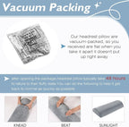 Yalikop 2 Pcs Non Slip Recliner Head Pillow Half Moon Bolster Pillow Set Neck Pillow for Office Chair Foot Pillow for Head Ankle Lumbar Support Leg Elevation Sleeping, Sofas and Loveseats (Grey)