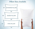 California Design Den 2-Pack Bed Pillows Standard Size Set of 2 for Sleeping, Cooling Luxury Hotel Pillows, for Back, Stomach or Side Sleepers