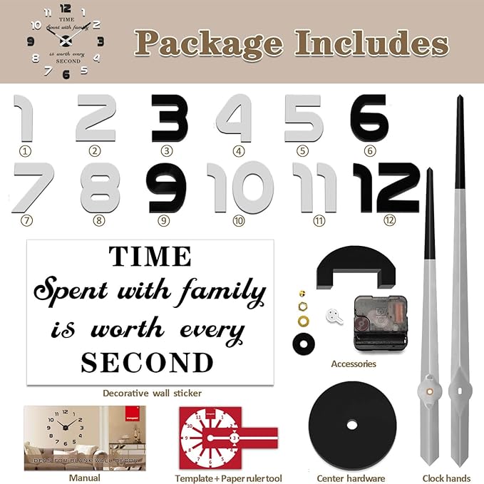 VANGOLD Design Sticker Wall Clock