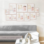 Homeforia 24x30 Frame Rose Gold, High End Metal 24x30 Picture Frames with Mat 18x24 inch Photo, 24 x 30 Rose Gold Poster Frame Matted to 18 by 24, 30x24 Large Frame, Tempered Glass, Wall Kit, Set of 1