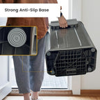 10 Gallon Stainless Steel Trash Can with Removable Inner Bucket, Soft Close Lid, and Hands-Free Foot Pedal - Modern Kitchen Waste Bin