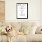 Do It Anyway Mother Teresa Wall Art Decor 16x11 Inch Wooden Framed Wall Hanging Sign (Black)