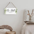 Be Still And Know That I Am God Prayer Room Decor Rustic Bible Verse Sign Scripture Printed Wood Sign Wall Art Religious Gifts Faith Based Gifts