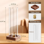 2 Pack Incense Holder for Sticks, Insence-Stick Holder Ash Catcher with Removable Glass, Anti-Ash Flying Mess-Free Incense Burner, Perfect for Meditation Yoga Relaxation, Home Decor