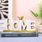 Love Sign Decoration,White and Gold Love Signs for Home Decor Statue,Modern Bird Sculpture Personalized Love Decor,Gold Style Figurine Decorative Ornaments for Living Room,Bedroom,Desktop (Home white)