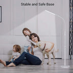 NXONE Led Floor Lamp,Modern Reading Adjustable Standing Height 4 Colors and Stepless Brightness Work Lamp for Living Room Bedroom Reading, White