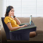 Game Pillow and Cushion Combo Set, Soft Lap Desk Pillow for Adult, Extra Large Arm Rest Ergonomic Couch Gaming Pillow with Side Pockets, Reading Pillow for Sitting in Bed/Laptop/Floor/Sofa…