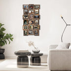 Jerry & Maggie 4X6 Collage Picture Frames for Wall Decor, 18 Opening Collage Wall Hanging for 6x4 Photo, Multi Picture Frame Set with One-piece Design Gold