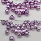 200PCS Light Purple Faux Pearls Beads for Centerpiece Vases, Vase Filler Faux Pearls, No Holes Filler Beads for Party Anniversary Birthday Wedding Table Decor, 10/14/20/30mm