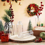 Honeydak Set of 24 Plastic Bud Vases, Vintage Decorative Mini Flower Vases Bulk for Table Centerpieces, Wedding Reception, Home Decor, Housewarming Gifts(Smooth)