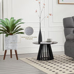 Flower Pot with Legs Tall Flower Pot with Drainage Holes for Indoor and Outdoor Decorative Planting (Gray Wave, 12 Inches)