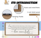 Love Is Patient Love Is Kind Wall Decor Art 32×12 Inch (Wood)