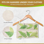 Hanging Bamboo Charcoal Natural Odor Absorber for Clothing, Closets, Wetsuits, Gym Bags & More – Fragrance-Free, Chemical Free, Reusable, Long-Lasting (1-Pack)