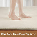 Sour Lemon 6x9 Soft Fluffy Machine Washable Non Slip Carpet Rugs for Living Room, Bedroom, Playroom, Kid's Room - Fluffy Home Decor