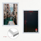 VCK Poster Frames 13x19 White 3 Pack, Solid Wood Picture Frames for Wall Mounting Hanging Art and Puzzle Frame