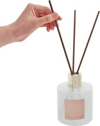 Cocorrína Reed Diffuser Sets- Satin Rose Scented Diffuser with Sticks Home Fragrance Reed Diffuser for Bathroom Shelf Decor