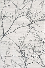 LUXE WEAVERS Modern Abstract Nature Cream Gray 4x6 Area Rug, Non-Shedding Carpet