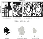 AIM & GGKK 4 Pack Black Abstract Wall Art Décor, Minimalist Décor Single Line Art Wall Decorations for Living Room Bedroom Bathroom Study (Size 17 x 11.8'')