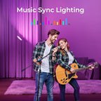 Smart Floor Lamp, 2800LM RGBWW Standing Lamps for Living Room with Smart App & Voice Control, 69.3in Torchiere Floor Lamps Color Changing, 350°Rotating LED Tall Lamp for Bedroom Office Gaming Party