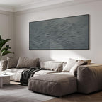 SIGNWIN 24"x46" Extra Large Framed Wall Art Gray School of Fish Minimalist Ocean-Inspired Marine Life Illustration for Home Living Room Bedroom Decor (Frame Assembly Required)