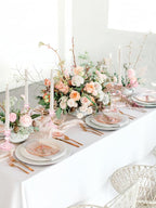 Glass Candlestick Holder,Striped Taper Candle Holders,Set of 6 Candle Stand for Table Centerpieces, Home Decor,Weddings,Festival and Parties (Pink Stripe Pattern)