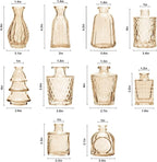 RUCKACE Bud Vases in Bulk 22 Gold Glass Small Vases Flower Vase for Centerpiece Table Wedding Decorations Home Decor Party