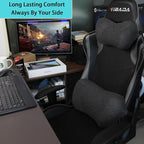 Car Back Cushion Lumbar Support and Car Neck Pillow Kit, Memory Foam Ergonomic Neck Pillow Kit for Driving Fatigue Relief, Comfort and Support Your Neck and Back