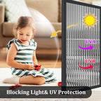 Window Privacy Film, Frosted Reeded Glass Cling, 3D Decorative Coverings with UV Blocking, Adhesive Stickers for Bathroom Doors Cabinet