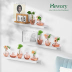 Hewory Glass Bud Vases for Centerpieces: Set of 12 Cute Pink Small Vases Handmade, Mini Flower Vase for Floral Arrangement, Tiny Decorations for Home Office Wedding Reception Party Events Table Decor