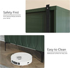 3More Accent Cabinet with 2 Doors,Sideboard Buffet Cabinet with Iron Legs and Adjustable Shelf,3D Lattice Design for Living Room, Entrance, Dining Room,Green