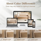 Couch Cover for Dogs Sectional Sofa Covers Washable for 2 Cushion Couch, Chenille Couch Cover Blanket, Sectional Sofa Slipcovers, Multi-Use Furniture Protector for Kids, Pets, 91" X118", Sand