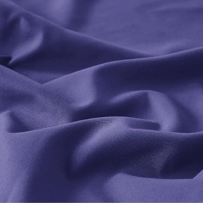 Bedsure Skipper Blue Duvet Cover Full Size - 3 Pieces Prewashed Extra Soft Cotton-Like Bedding Set, Includes 1 Duvet Cover 80x90 Inches with Zipper Closure & 2 Pillow Shams, Comforter Not Included