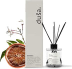 Duša Grapefruit Reed Diffuser & Sticks - 5 Fl Oz Essential Home Fragrance for Bathroom, Office & Living Spaces – Stylish & Long-Lasting Room Air Freshener - Ideal for Housewarming & Special Occasions