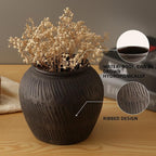 Farmhouse Vase for Home Decor, Vintage Rustic Terracotta Flower Vase Suitable for Home Decor, Living Room, Shelf, Dining Table. ZSHLXM