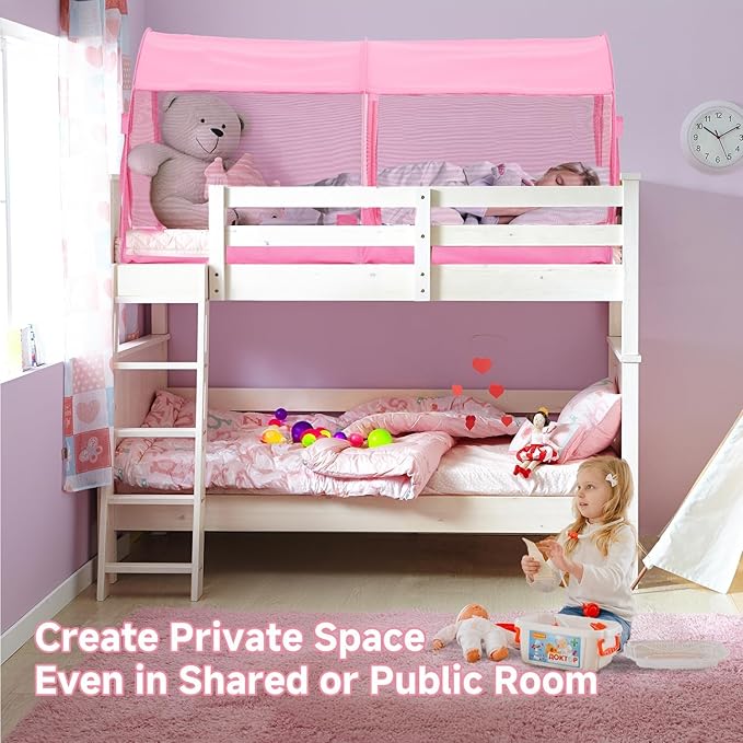 LEEDOR Bed Tent Dream Tents Bed Canopy Shelter Cabin Indoor Privacy Warm Breathable Pop Up Twin/Full/Queen for Kids and Adult Patent Pending(Mattress Not Included)