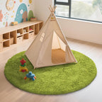 Fluffy Round Area Rugs for Bedroom,5'X5'Shag Circle Area Rugs for Living Room,Non Slip Fuzzy Plush Rug for Kids Room Boys Girls Room and Dorm Home Decor Rug