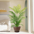 4 Pack 12 Inch Pots for Plants, Plastic Outdoor Flower Pots with Drainage Hole & Tray, Large Planters for Garden Porch Home Indoor Outdoor Decor - Pebbles Pattern Design Plant Pots