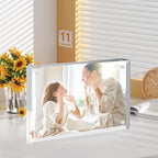 4x6 Acrylic Picture Frames 24 Pack, Clear Picture Frame Double Sided Magnetic Photo Frames 20mm Thicker Desktop Display Frame Wedding Table Numbers for Bedroom Home Office