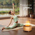 Essential Oil Diffuser for Home: 500ML Aroma Diffuser for Hotel Office Yoga Room - Humidifier with 9 Colors LED Night Light for Kids/Women Home Relaxation, Bright Yellow