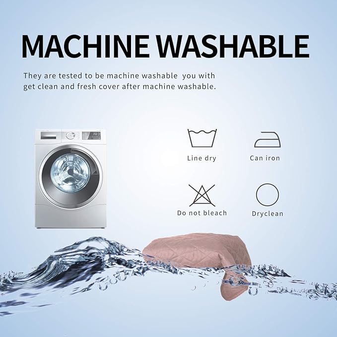 Easy-Going Sofa Slipcover L Shape Sofa Cover Sectional Couch Cover Furniture Protector Mat for Pets Dog Cat (Large,Pink/Pink)